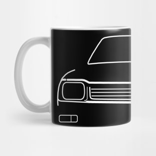 Triumph Acclaim 1980s classic car white outline graphic Mug